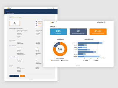 Visa Booking Application admin panel adobe xd app concept dashboard design interaction design landing page design ui user center design user experience design user interface design ux visa