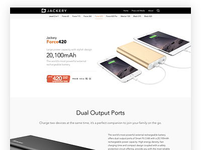 Jackery Power adobe xd design interaction design ui user center design user interface design ux