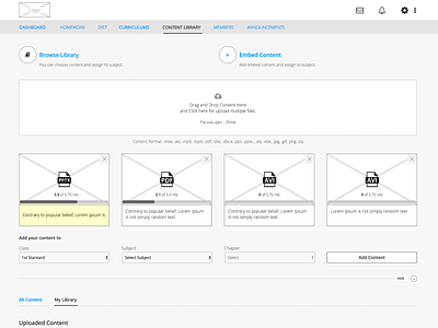 School - Content Library