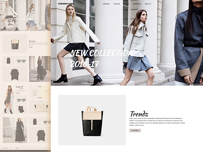 Fashion - Landing Page adobe xd concept design e commerce home page interaction design landing page design ui user center design user experience design user interface design ux