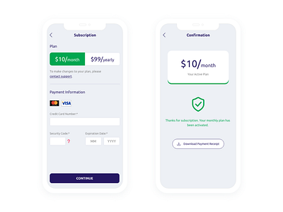 Payment Plan adobe xd app concept design interaction design ios mobile app mobile app design payment gateway plans and pricing subscription ui user center design user experience design user interface design ux