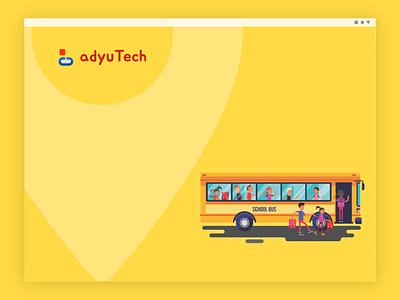 School Bus Splash Screen adobe xd app concept dashboard design illustration interaction design ios landing page design mobile app mobile app design school app ui user center design user experience design user interface design ux