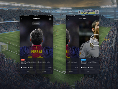 Football Soccer Mobile App - Post Detail design football ios mobile app soccer