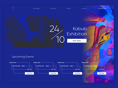 Kabuki Exhibition abstract asia design drawing exhibition forms illustration lines linestyle logo photoshop typography ui vector web