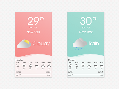 Weather App app app concept design mobile app ui weather app