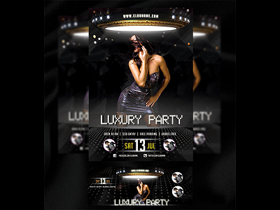 Envato - Luxury Party Club club party envato flyer flyer design