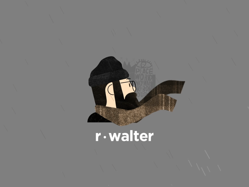 r • walter | Köln animation branding design de personagem gráficos em movimento illustration ilustração logo logotipo marca motion graphics