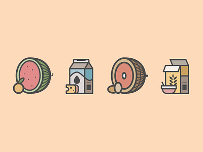 Food Icons food and beverage iconography illustration