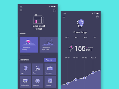 Smart Home app ar app mobile mobile app mobile app design sidekick digital smart home uiux