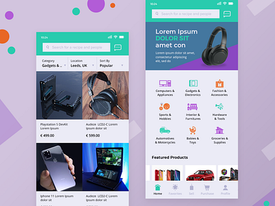 Buy and sell App Concept Design