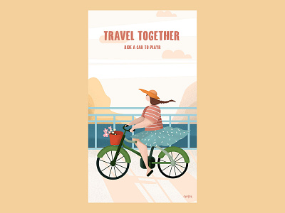 Travel together illustration