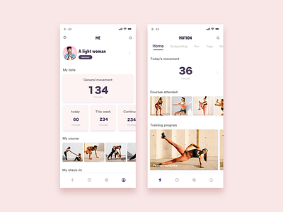 Fitness APP app ui