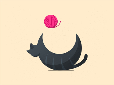 Cat-ch cat catch design illustration illustrator yarn