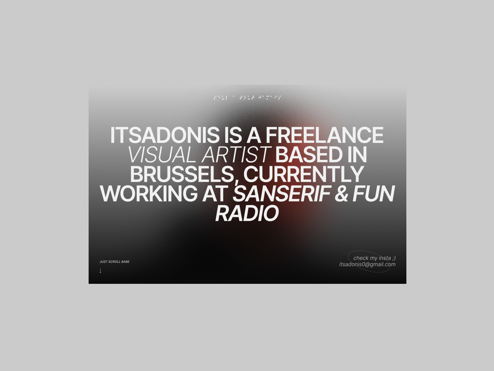 ITSADONIS' Website app design booba branding concept damso design designer editorial fashion graphic design minimalist music rappers typography ui ux vald visual artist web design website