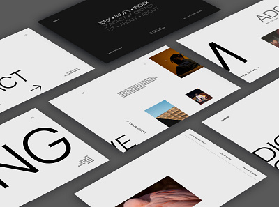 Sanserif UI Design agency branding design editorial horizontal scroll minimalist modern typography ui ux web design
