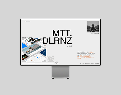 Matteo De Lorenzi's portfolio branding design designer editorial freelance graphic design minimalist typography ui ux visual interface web design