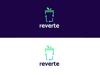 Reverte branding design eco friendly eco logo gradient indentity logo sustainability