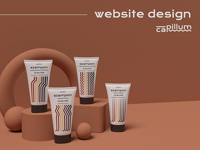 Haircare brand website design
