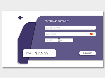 Daily UI challenge #002 Creditcard checkout