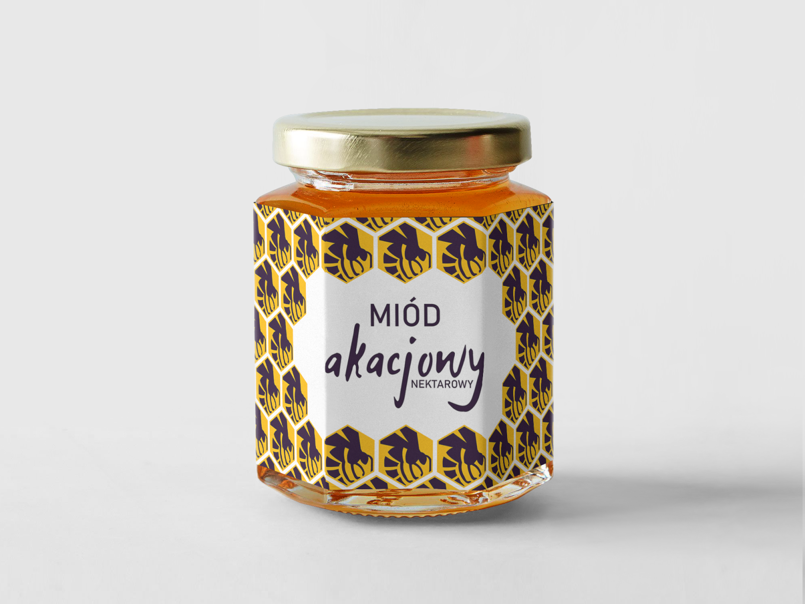 Download Honey jar label design by Ewa Bąk on Dribbble