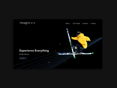imaginere landing adobe xd design homepage toronto ui ui design webdesign website design