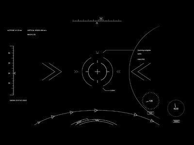 Space jet interface design gameart gamedev uxui