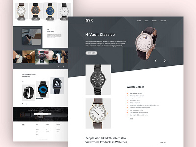 Watch Landing Page by Ashraful Haque on Dribbble