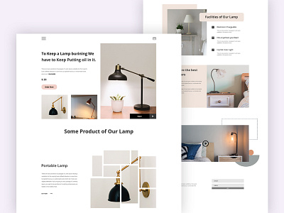 Lamp Product Landing Page