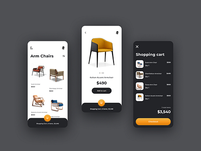 A Furniture sales app app app design ecommerce ecommerce app ecommerce design ecommerce shop furniture furniture app shopping shopping app shopping cart