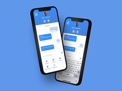 In-app Messenger Concept Design app design call chat chat app medicine medicine app messenger messenger app minimal mobile mobile app mobile design social