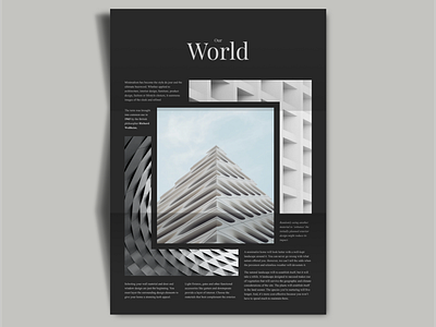 Magazine page design