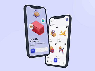 A Logistics concept app design