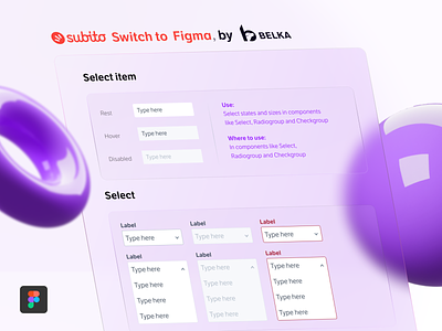 Subito.it switch to Figma • 2 of 3 branding design free freebie glass glassmorphism shapes ui