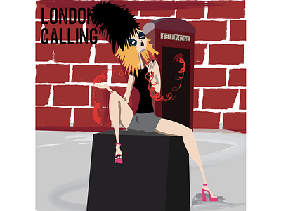 London Calling album art album artwork album cover album cover design art design illustration illustrator illustrator art print punkrock vector vector art