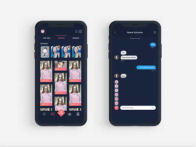 Dating App adobe app chat dating app design ios iphone meetings mobile app photoshop screen mockup search stream ui ui ux ux