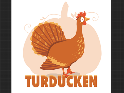 Turducken chicken design duck environment flat graphic graphicdesign illustration illustration art nature thanksgiving turkey vector