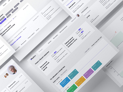 Design Сoncept of a Patient's Medical Record medical medical app medical design medical record patient app ui ux uxui web