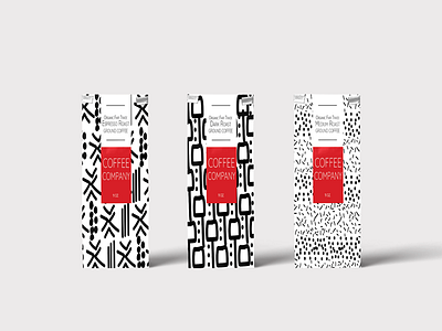 Coffee Bags w/Original Abstract Prints