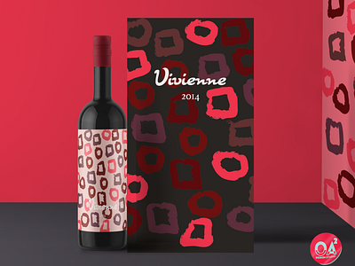 Merlot Wine Packaging by OA2 Design Studio abstract branding graphic design oa2 design studio original art package design packaging pattern wine packaging