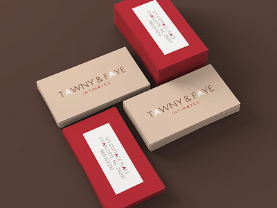 Tawny Faye Business Cards branding graphic design package design packaging