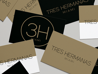 Three Hermanas Business/Promo Cards branding graphic design logo package design packaging typography