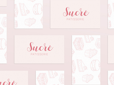 Sucre Patisserie Business Cards branding branding and identity branding design business cards graphic design