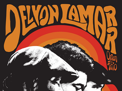 Tour poster and t-shirt design for the Delvón Lamarr Organ Trio