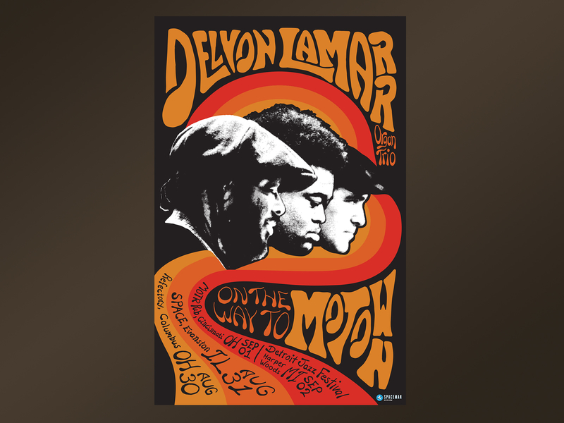 70 S Style Motown Poster For Delvon Lamarr Organ Trio By Dave