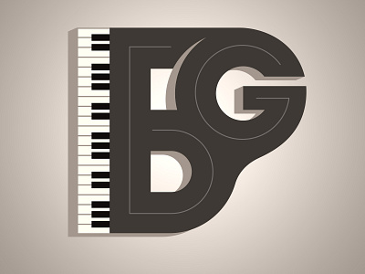 Piano Logo for musician Brady Goss