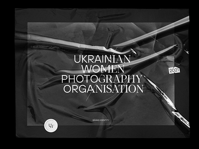 Identity concept for Ukrainian Women Photography Organization branding concept graphic design identity logo typography