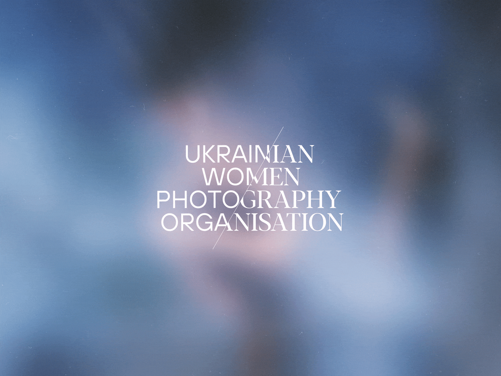 Full logo for Ukrainian Women Photography Organization animated gif animation branding concept design graphic design identity logo logotype motion graphics typo typography