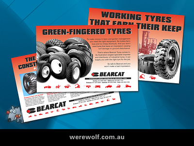 Bearcat Tyres – Magazine Ads.