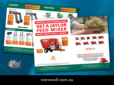 Howard Australia – Feed Mixers Brochure. acrobat art direction branding concepts final art graphic design illustrator indesign photography photoshop project management retouching typography