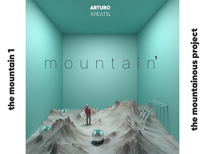 mountain1 // the mountainous project 3d animation artdirection artdirector branding cinema 4d cube design graphicdesign illustraiton illustration mountain nature photography photoshop sequence square squares vector vray